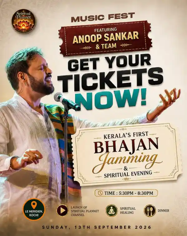 mibile image for Kerala's First Bhajan Jamming and Spiritual Evening with Anoop Sankar