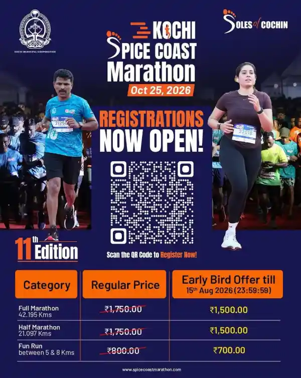 mibile image for Kochi Spice Coast Marathon 2026 - Kochi