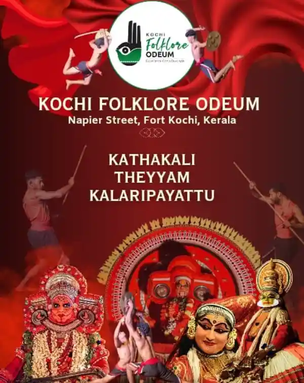 mibile image for KATHAKALI, KALARI & THEYYAM SHOW BY FOLKLORE ODEUM