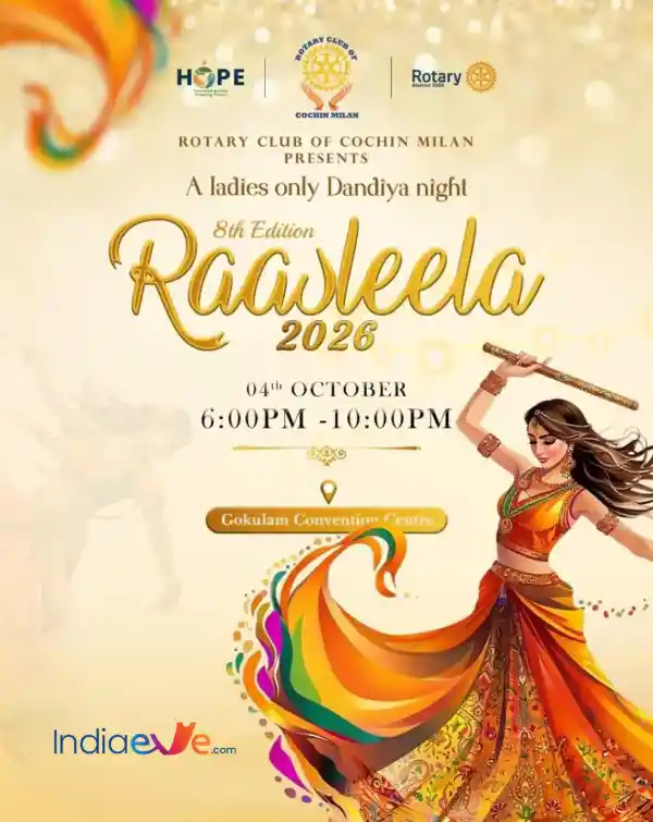 mibile image for Raasleela 2026 by Rotary club of Cochin Milan