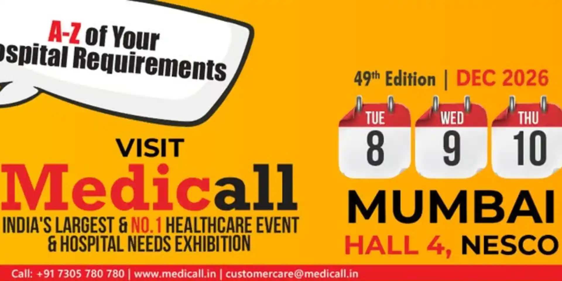 desktop image for Medicall Mumbai - India's Largest Hospital Equipment Expo - 49th Edition