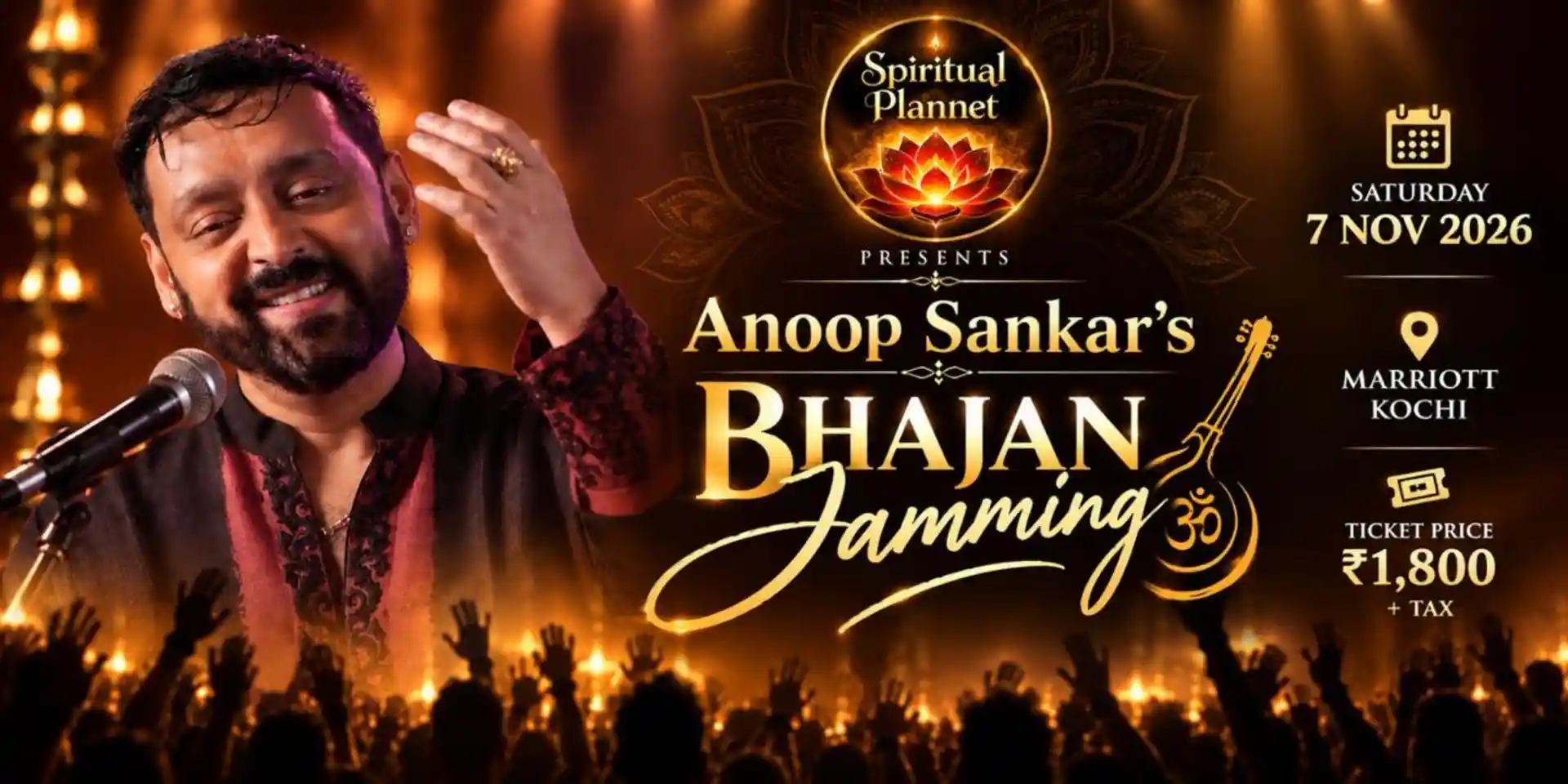 image for Kerala's First Bhajan Jamming and Spiritual Evening with Anoop Sankar