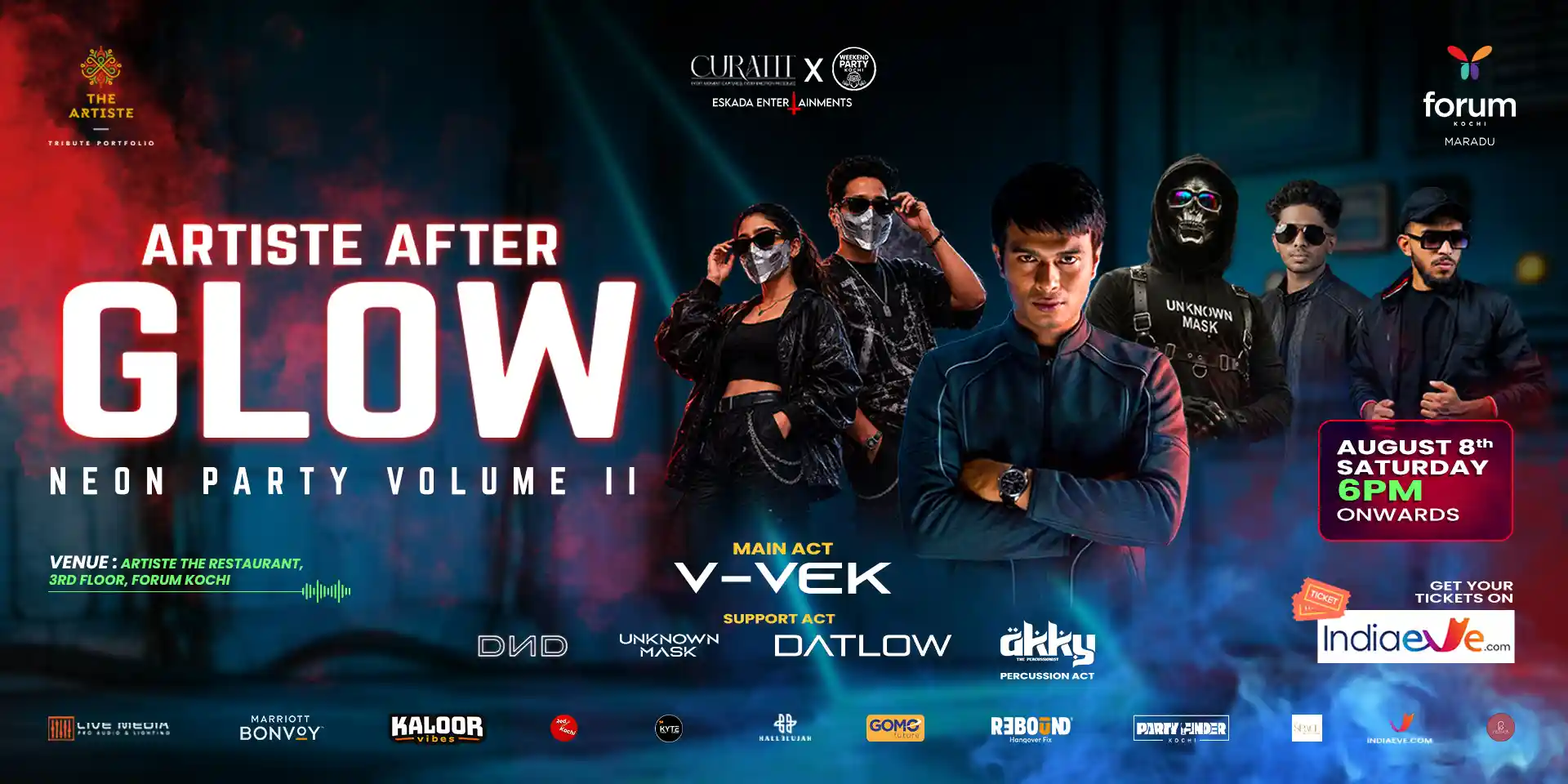 desktop image for Artiste After Glow Neon Party Volume 2