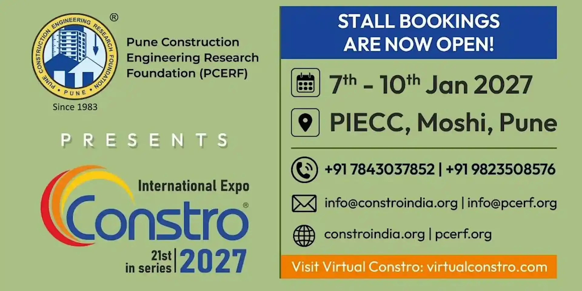 desktop image for PCERF Presents International Expo Constro 2027 | India’s Largest Integrated Construction Expo